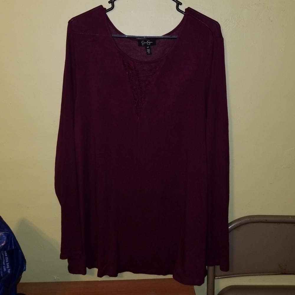 Long sleeve drapey tee